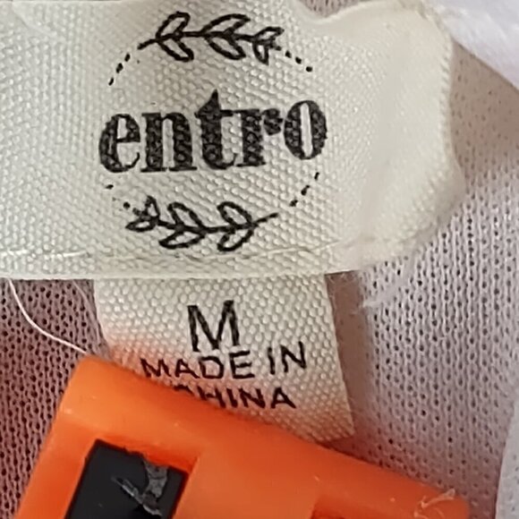 Entro Women's Red, White, Floral Lined Shift Style Long Sleeve Dress Size Medium - Picture 11 of 12